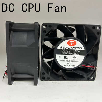 AWG26 سلك الرصاص مروحة CPU DC 80x80x25mm مروحة تبريد CPU للتطبيقات الصناعية