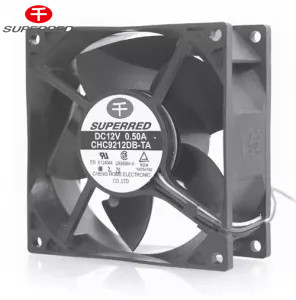 محامل الكرات / محامل الأكمام مروحة التبريد المترددة 92x92x38 PBT 94V0 الإطار البلاستيكي / المحرك