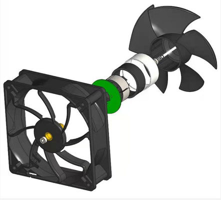 مروحة تبريد للسيارة معتمدة من UL باستخدام مادة البلاستيك PBT 94V0